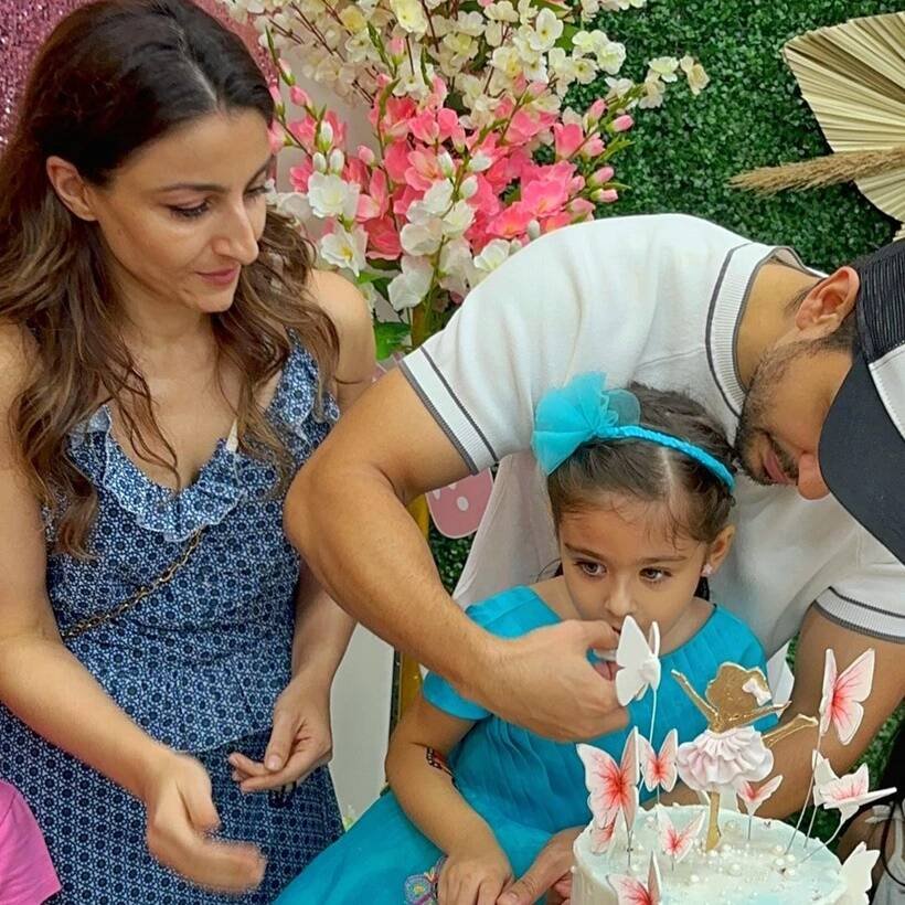 soha, kunal daughter inaaya birthday photos