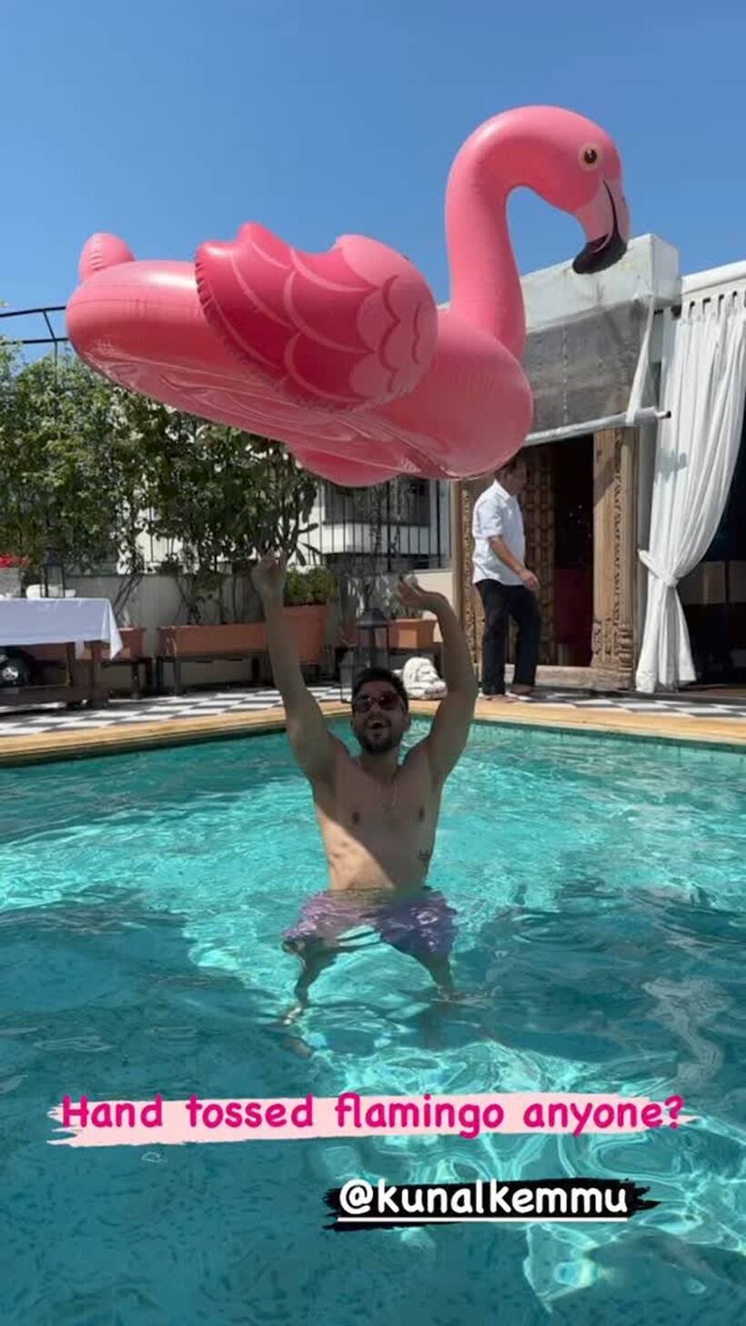 सोहा ने पति कुणाल खेमू और बेटी इनाया नौमी खेमू की कुछ तस्वीरें भी शेयर कीं। (Photo: Soha Ali Khan/Instagram)