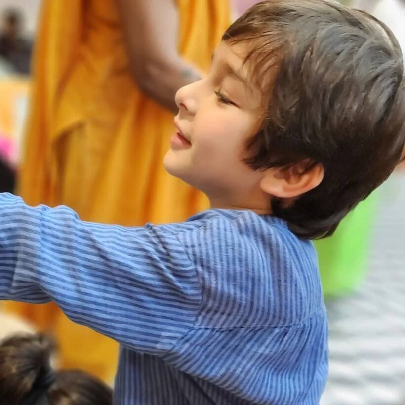 सबा पटौदी ने पार्टी से शेयर किया तैमूर अली खान का ये 'कैंडिड कैप्चर'। (Photo: Saba Pataudi/Instagram)