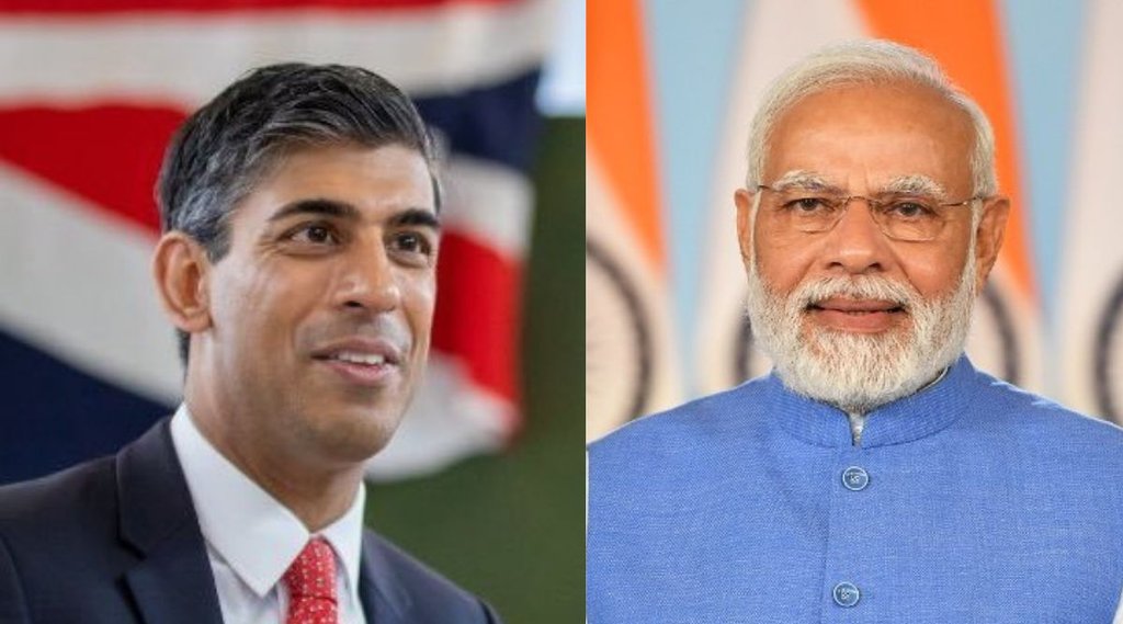 पीएम मोदी ने ब्रिटिश पीएम ऋषि सुनक से की बात (Photo Source- Twitter)