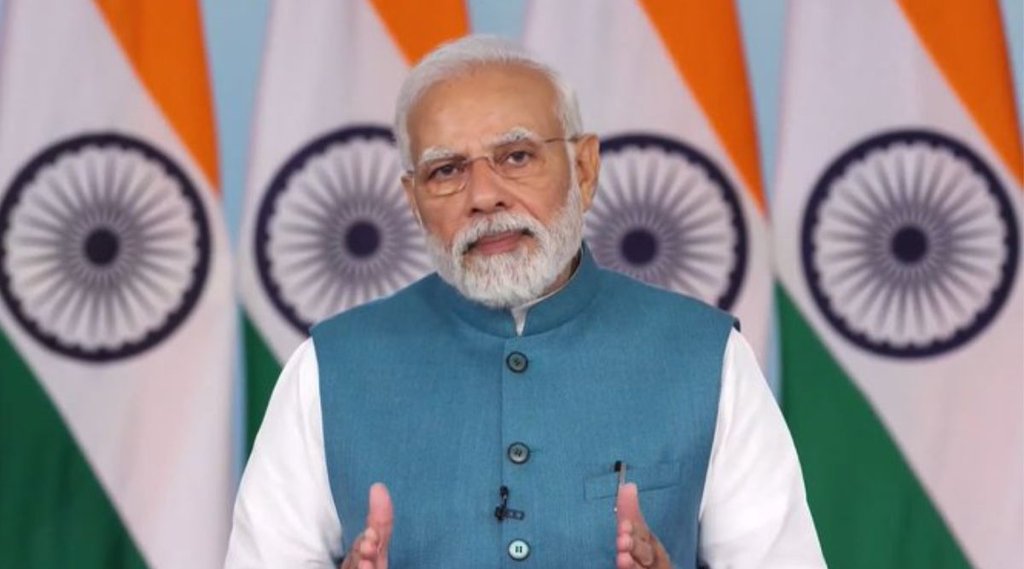 PM Modi shares dais with CM of Rajasthan, Mangarh Dham, Rajasthan Banswara district