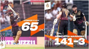 T10 League | The Chennai Braves vs Northern Warriors | Pakistan | Usman Khan England | Adam Lyth