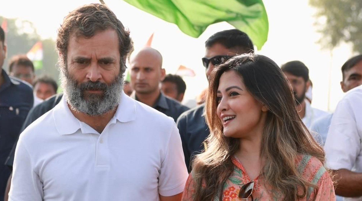 Riya Sen, Bharat Jodo Yatra, rahul gandhi