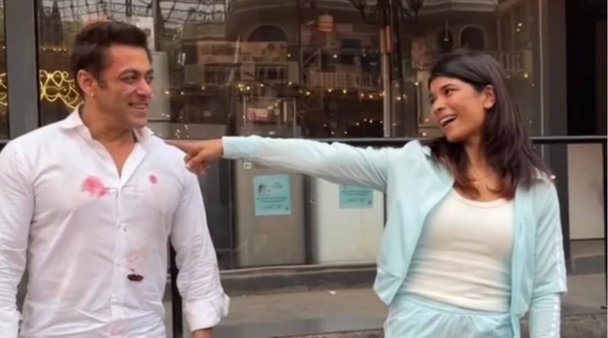 salman khan, Nikhat Zareen