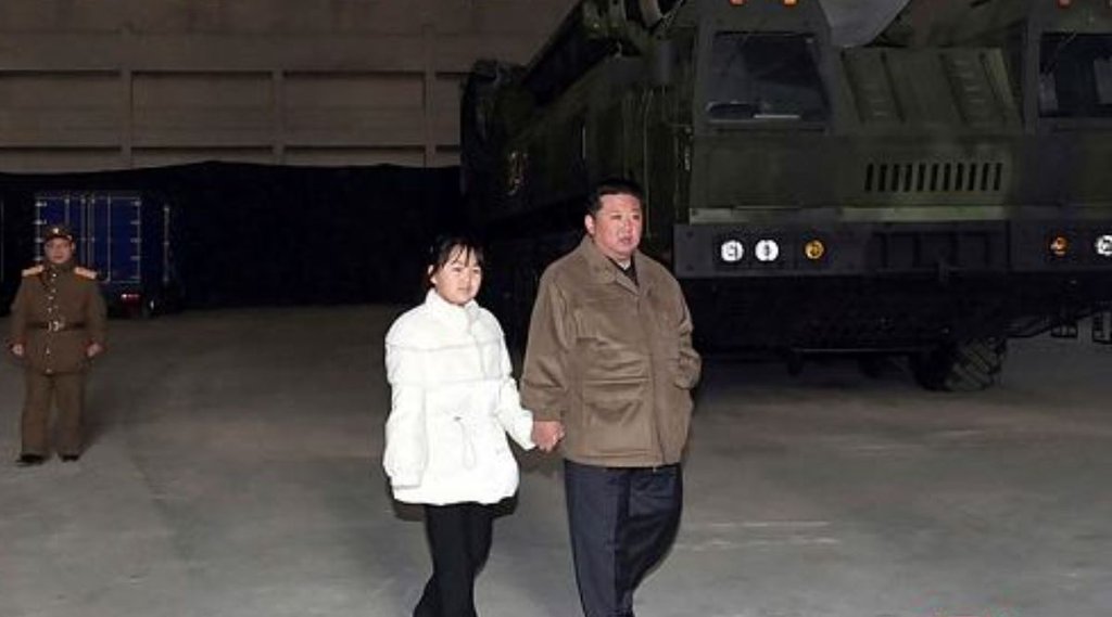 Kim Jong Un with daughter, North Korea