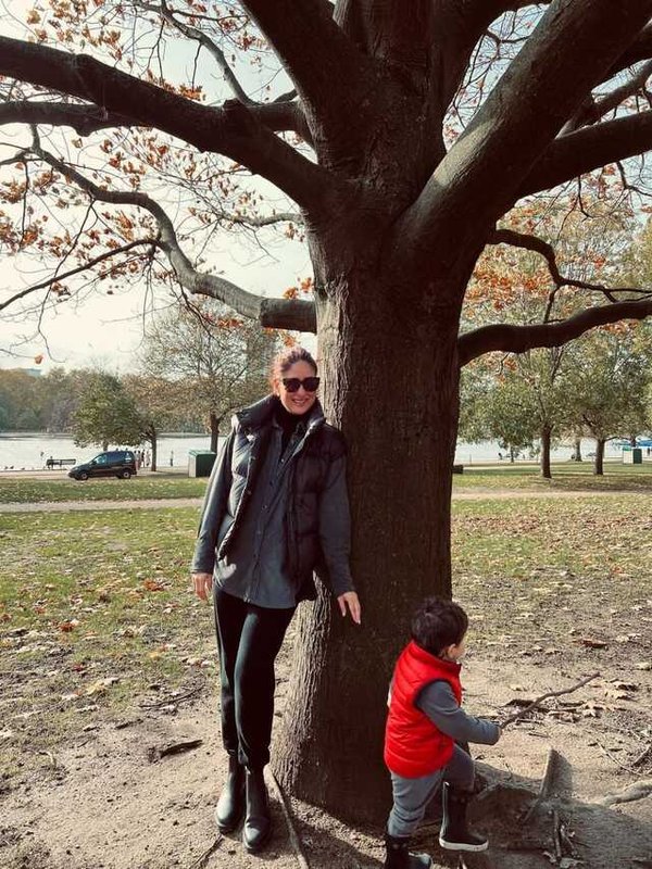 KAREENA KAPOOR KHAN WITH SON JEH