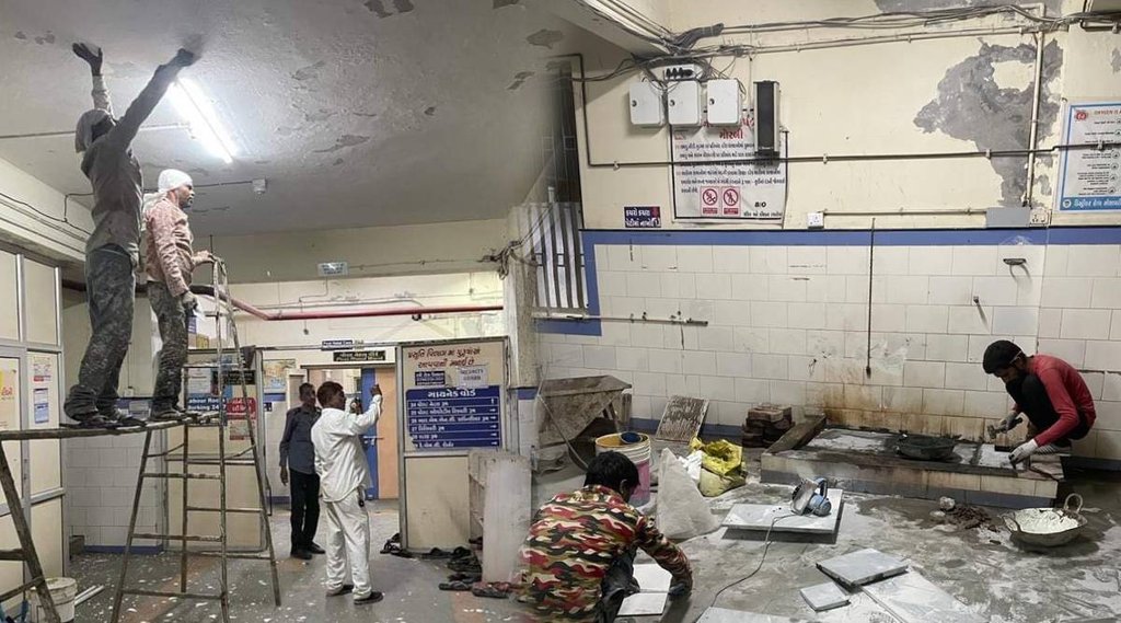 Morbi Hospital| Morbi Hospital Before PM Visit| Morbi News| Morbi hospital Photo|