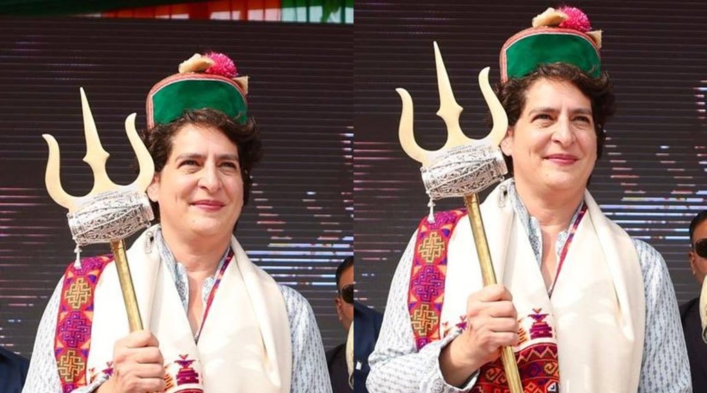 Priyanka Gandhi Trishool| Congress Leader Photo| Congress Leader|