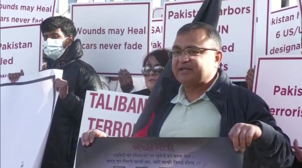 protest against 26/11| mumbai attack| washington|