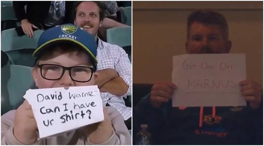David Warner, Australia vs England, david warner fan, david warner jokes with fan, david warner banters with fan