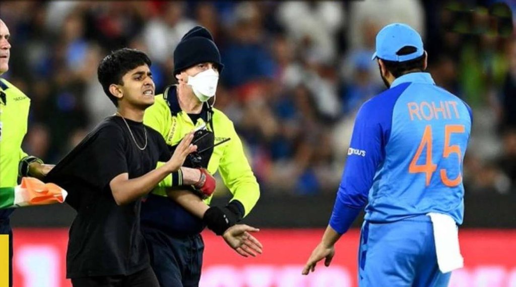 T20 World Cup India vs Zimbabwe Rohit Sharma Watch Video MCG Indian Fan Melbourne Cricket Ground