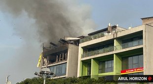 fire broke out in a city restaurant located on the seventh floor of a commercial building in Pune