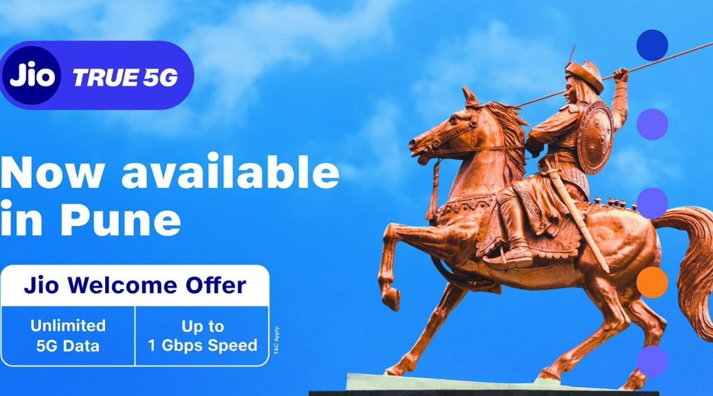 jio 5G pune, Reliance Jio