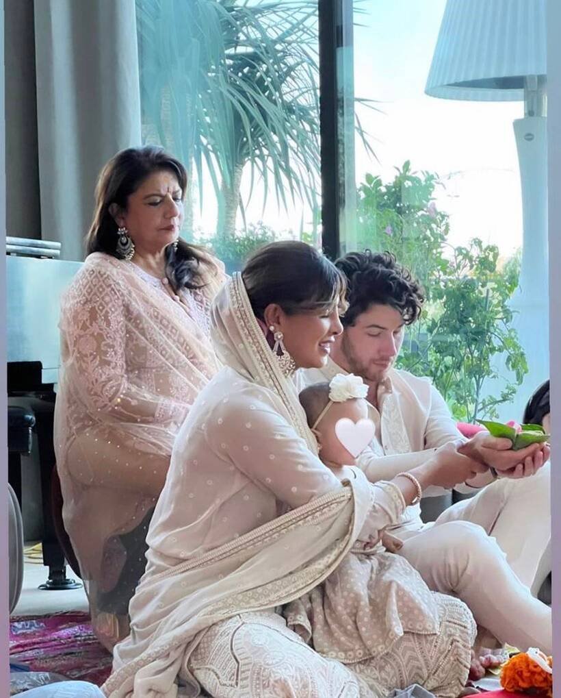 Priyanka Chopra, Nick Jonas' daughter Malti Marie Chopra Jonas: प्रियंका चोपड़ा अपनी बेटी का नाम मैरी मालती रखा है। मैरी का मतलब छोटा सा खुशबूदार पौधा और चांद की रोशनी होता है। मालती प्रियंका की मां का नाम है। (Photo: Priyanka Chopra/Instagram)