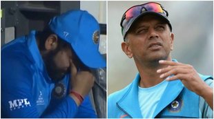 watch rohit sharma cries in dugout After Loss Against England in Semifinal T20 World Cup
