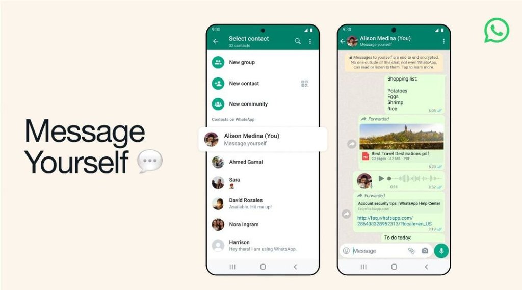 whatsapp message yourself, Whatsapp Feature whatsapp message yourself, Whatsapp Feature