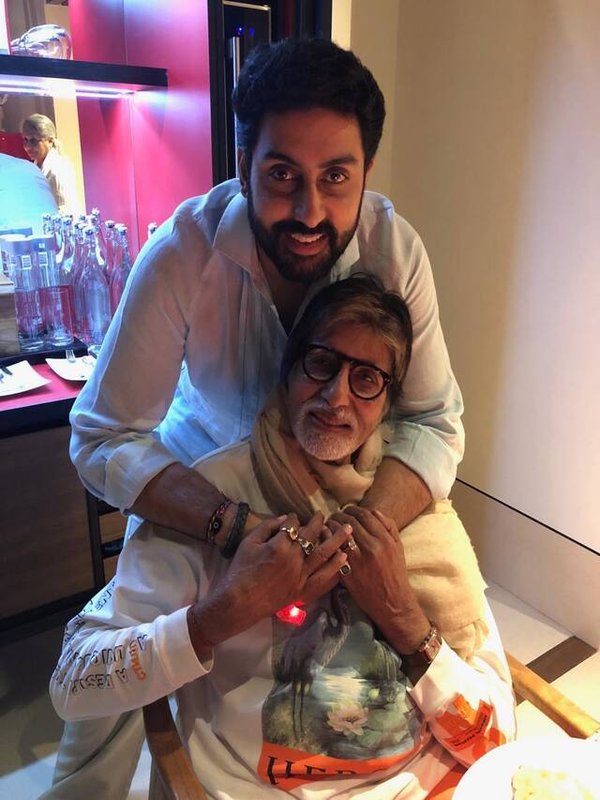 ABHISHEK BACHCHAN WITH AMITABH BACHCHAN