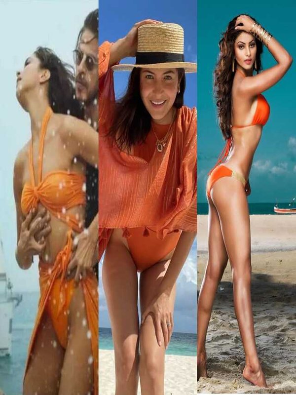 ACTRESS IN BHAGWA COLOUR