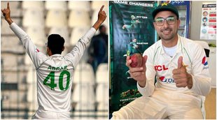 Pak vs Eng Abrar Ahmed 1st bowler Pakistan Test history 7 wickets Test debut