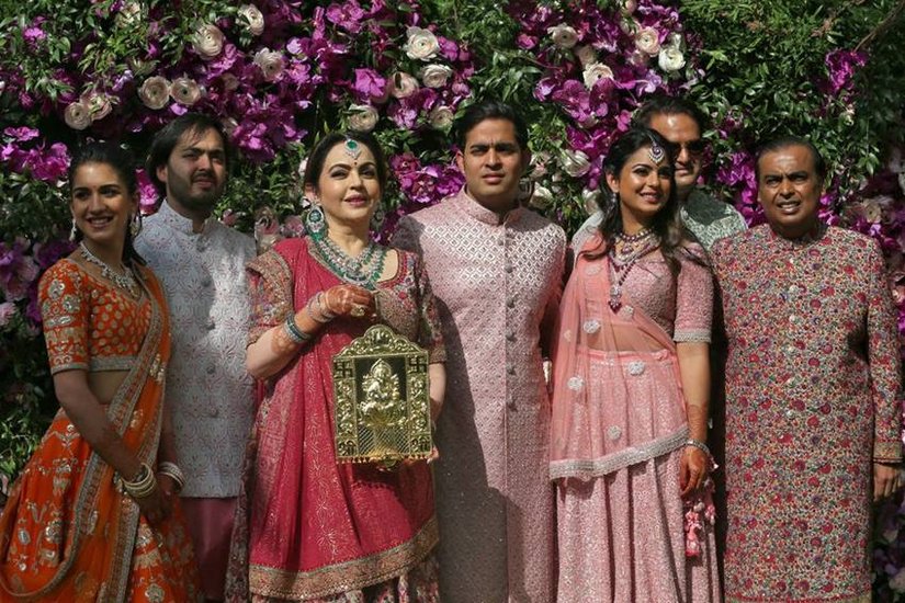 Mukesh Ambani family with Radhika Merchant