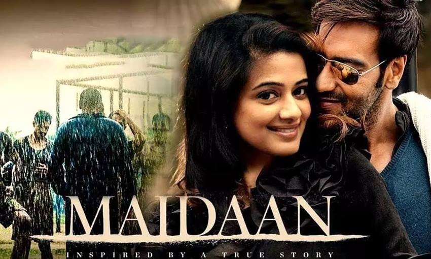 अगले साल अजय देवगन मैदान नाम की फिल्म में साउथ एक्ट्रेस प्रियामणि संग दिखेंगे।