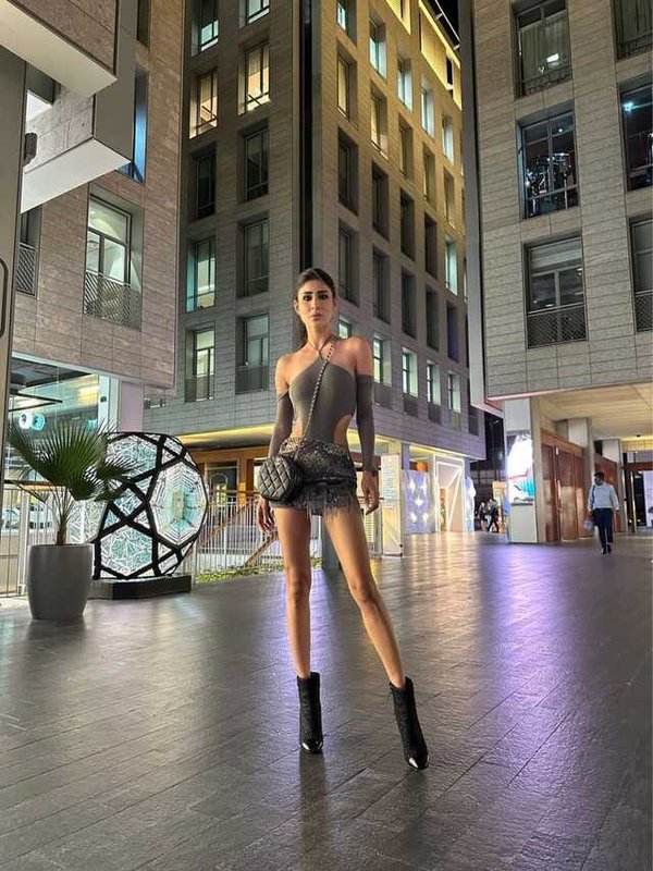 MOUNI ROY IN SHINING DRESS LOOK