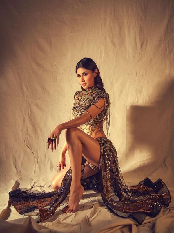 MOUNI ROY IN THIGH SLIT DRESS