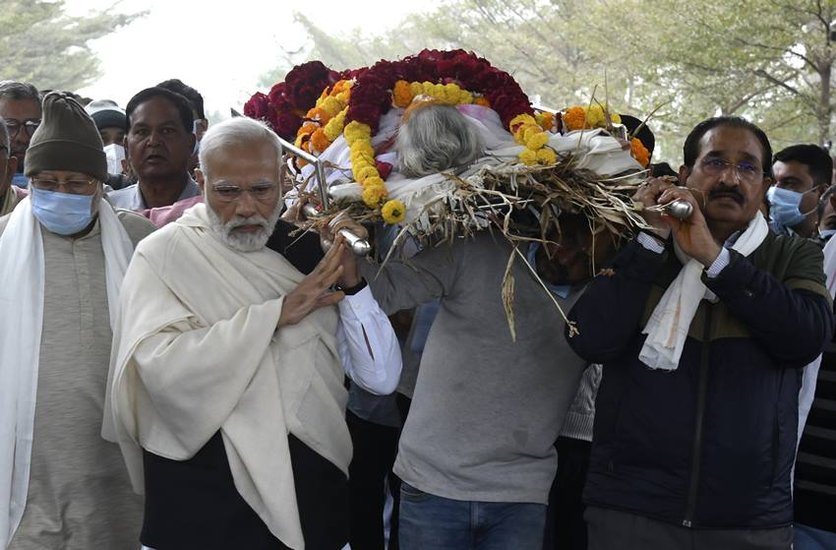 PM Narendra Modi mothers Funeral