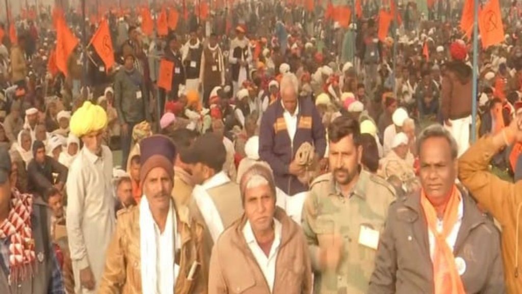 kisan garjana rally | bks kisan garjana rally | ramlila maidan rally