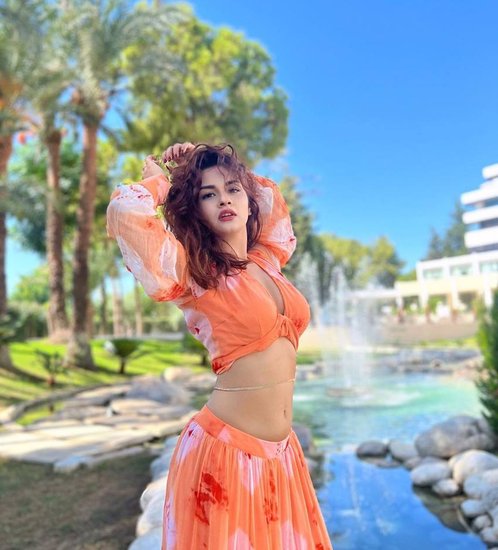 Avneet Kaur Orange Dress
