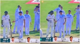 PAK vs ENG Mohammad Ali shake hands Ben Stokes dismissed Watch Video