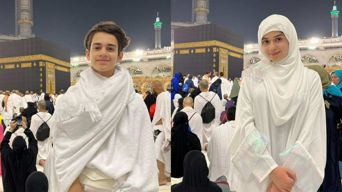 jannat zubair ayaan zubair, mecca, umrah, saudi arbia