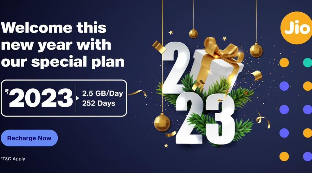 Reliance Jio, Jio Happy new year 2023 offers, Jio 2023 Offers