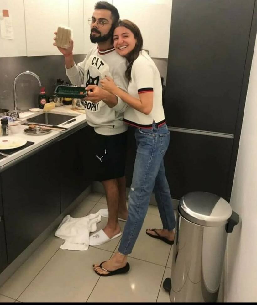 Anushka Sharma Virat kohli cooking