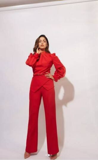 Yami Gautam red dress
