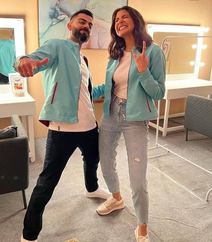 Anushka Virat in same outfit