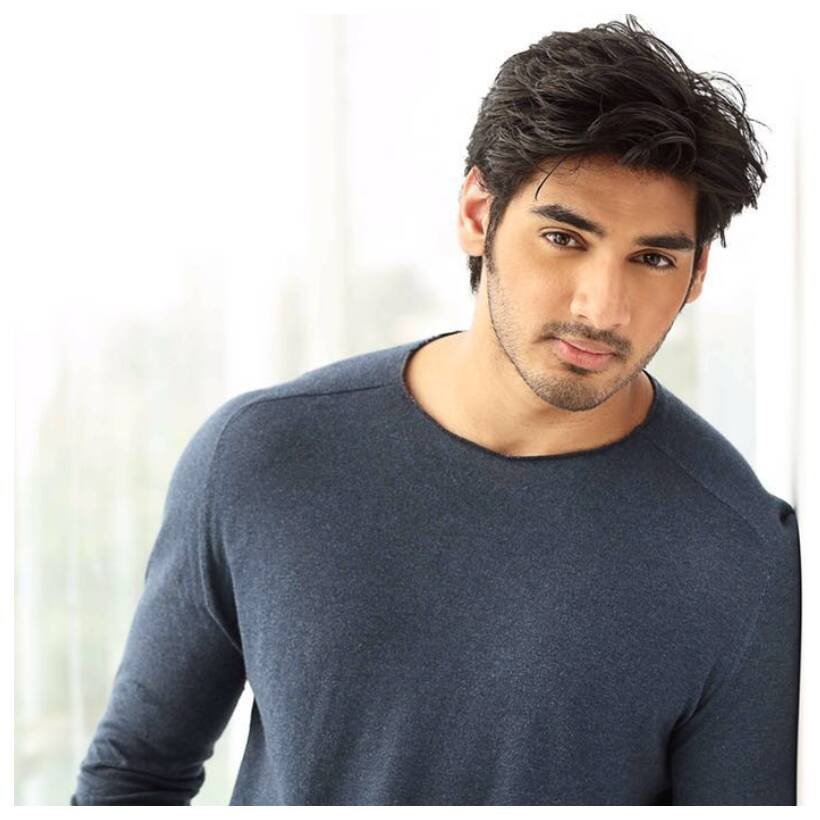 Ahan Shetty in blue t shirt
