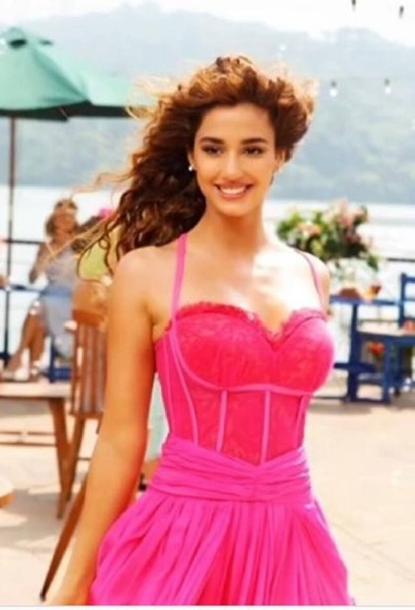 Disha Patani pink dress