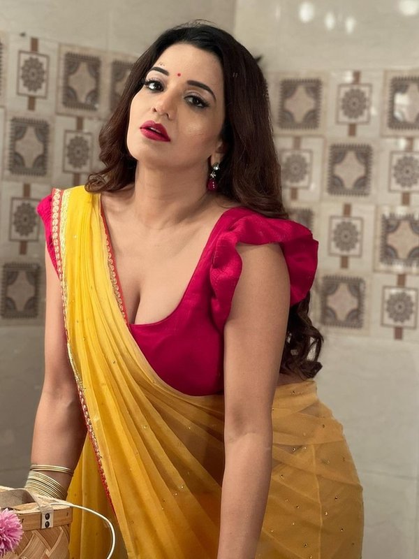 monalisa in saree