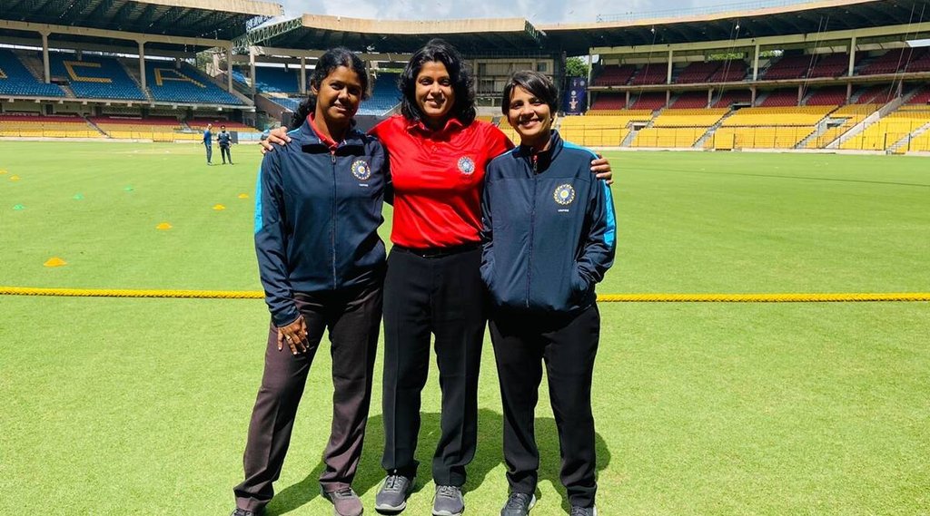 Women umpires Ranji Trophy Women IPL BCCI great decision Janani Narayanan, Gayathri Venugopalan and Vrinda Rathi