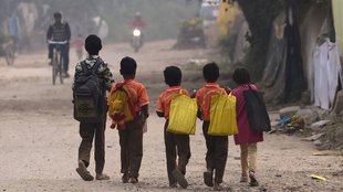 school dropought ratio in India