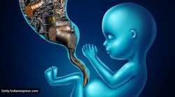 जहरीली हवा से जूझते बच्चे