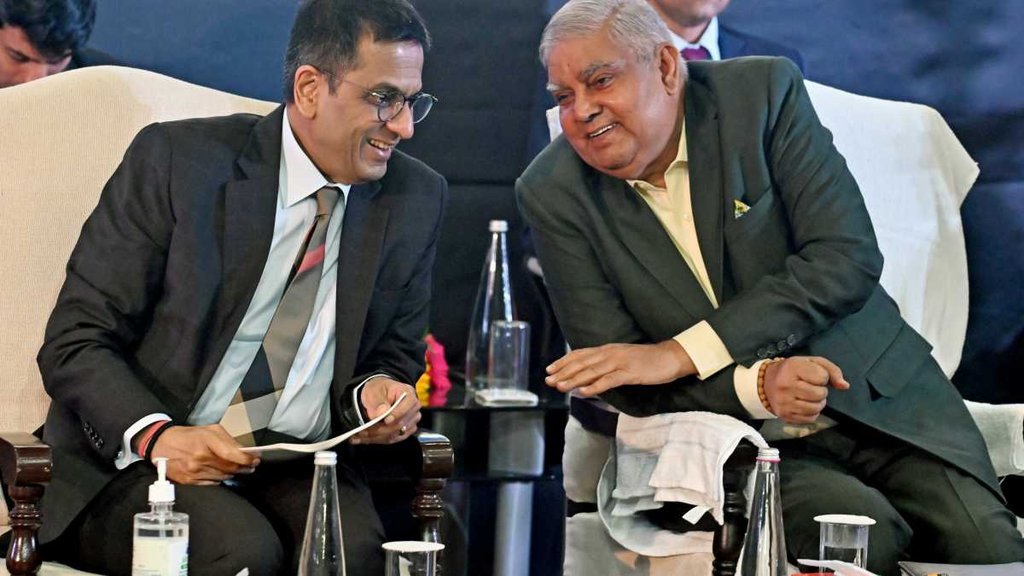 CJI DY Chandrachud, Jagdeep Dhankhad, Supreme Court