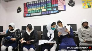 Afghan School in Delhi, Afghan Girl Student, Delhi School,