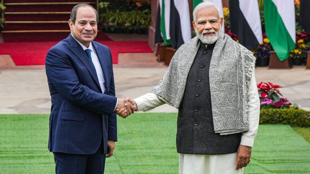 Egypt President and PM Modi