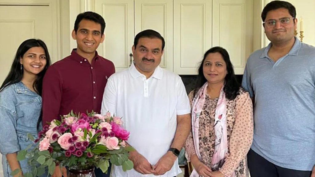 Gautam adani family, Gautam adani family photo