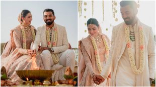Athiya Shetty Lehenga| KL Rahul | Athiya Shetty | Marriage | Reception Date |