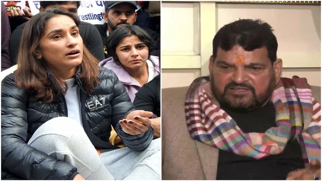 Kushti sangh vinesh Phogat Braj Bhushan saran