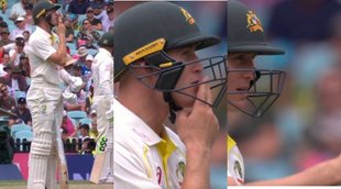 Marnus Labuschagne | AUS vs SA | Marnus Labuschagne repairs helmet