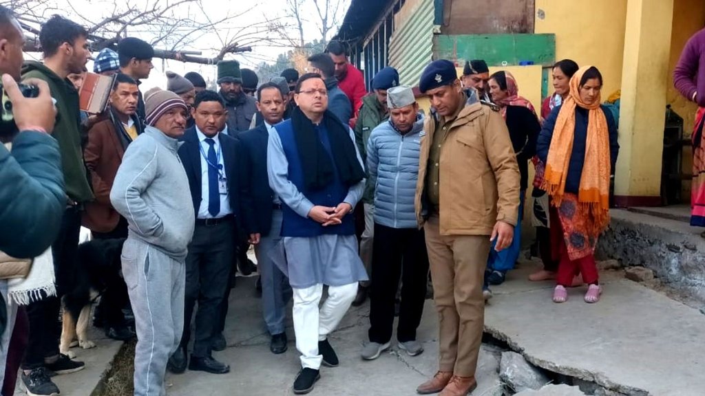 Pushkar Singh Dhami,Joshimath